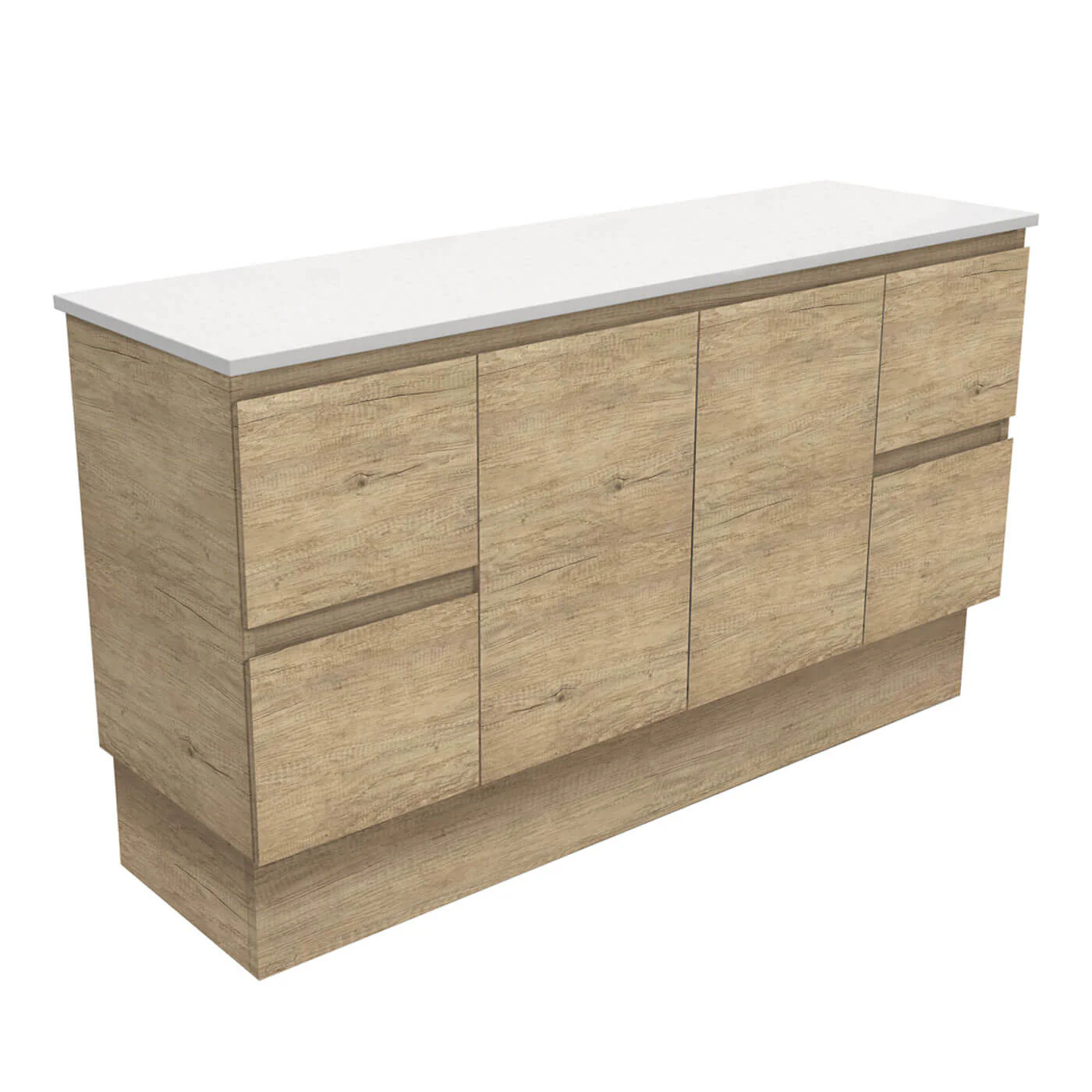 Edge Scandi Oak Floor Mounted Vanity - Image 5