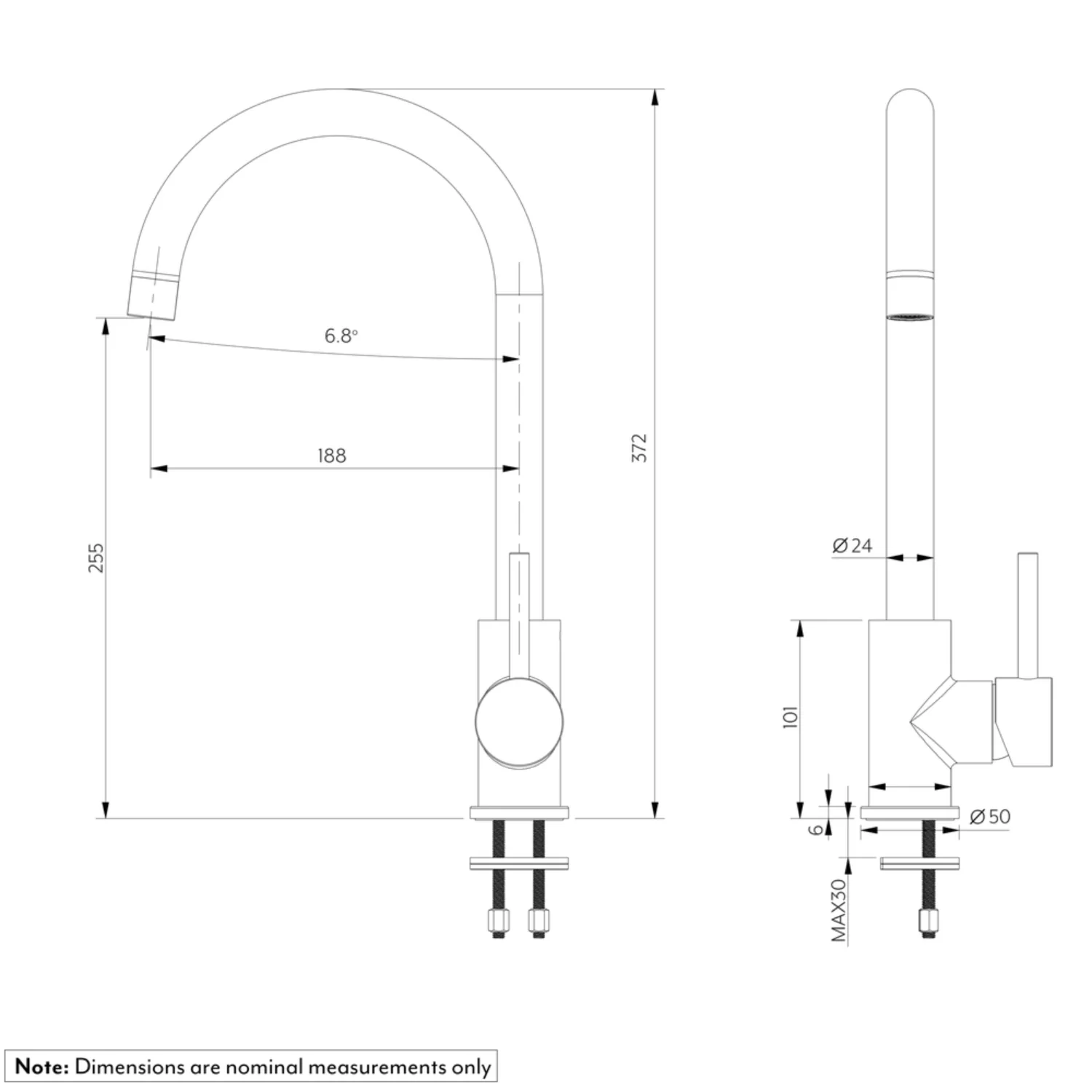 Elysian Commercial Sink Mixer - Image 10