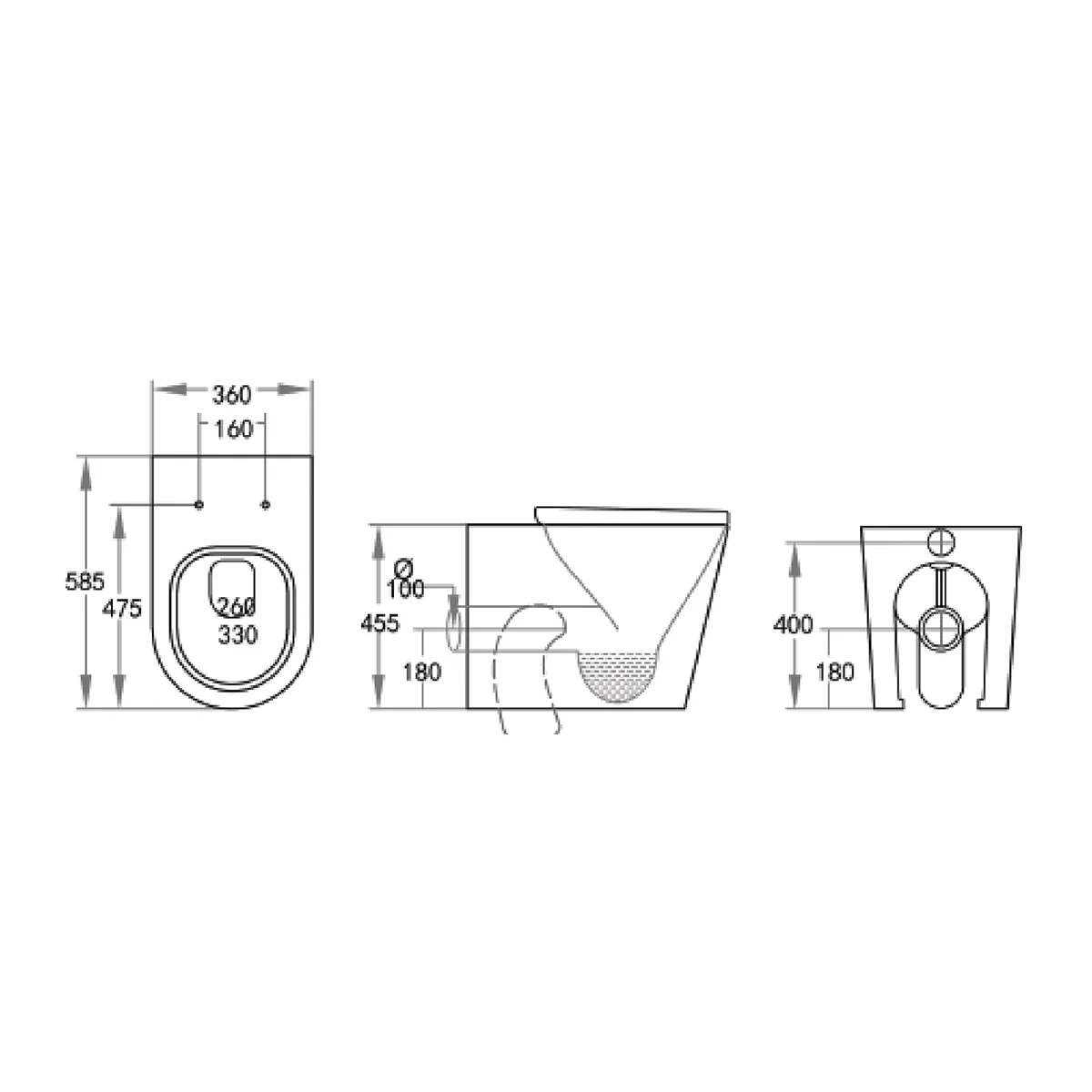 Elza Extra High In Wall Toilet Geberit Sigma 30 Package - Image 4