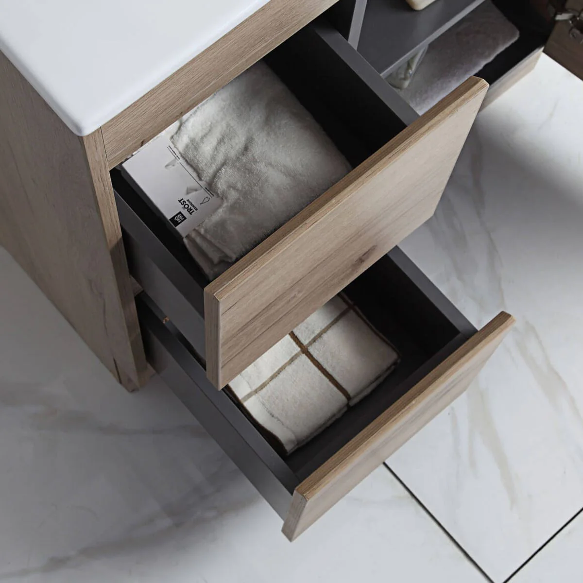 Emma Slimline Soft-Close Floor Mounted Vanity - Image 3