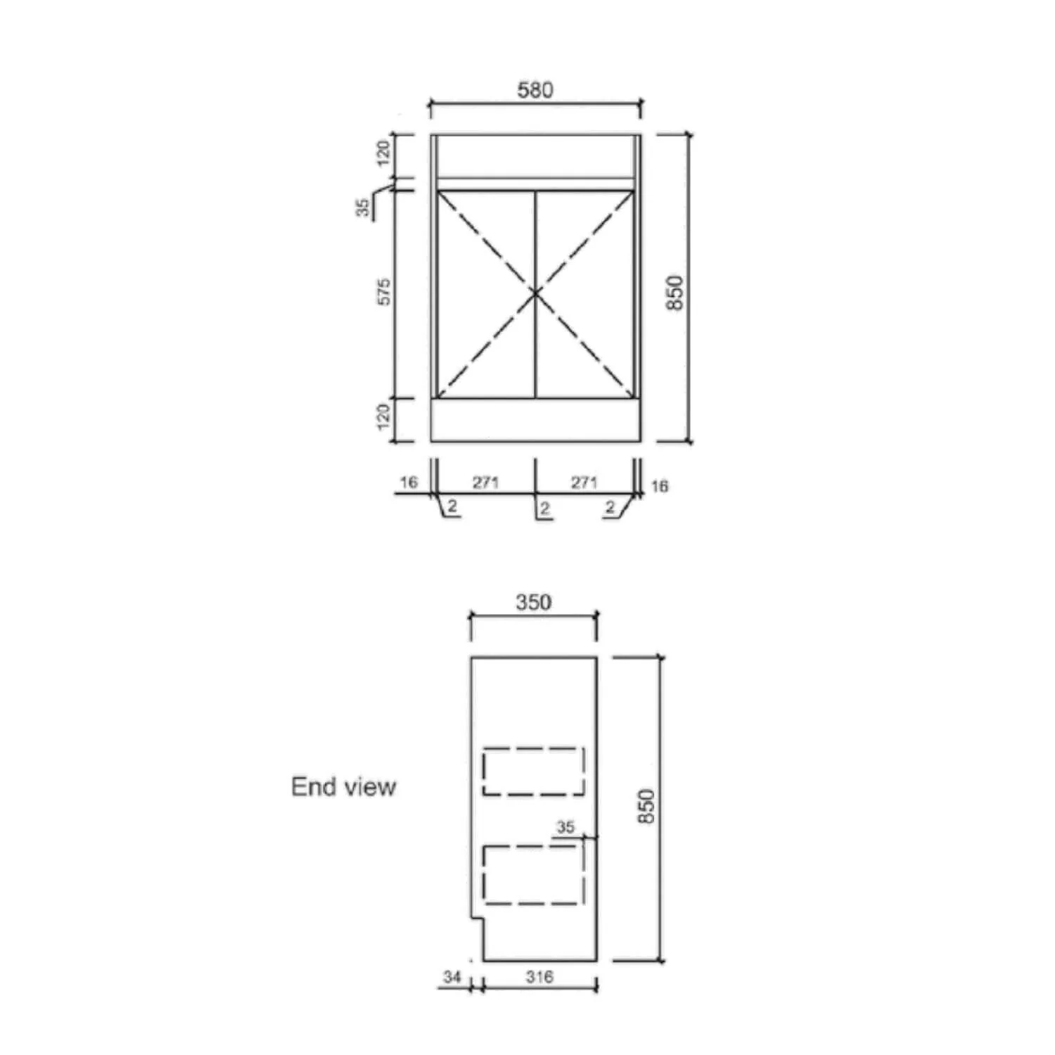 Emma Slimline Soft-Close Floor Mounted Vanity - Image 4