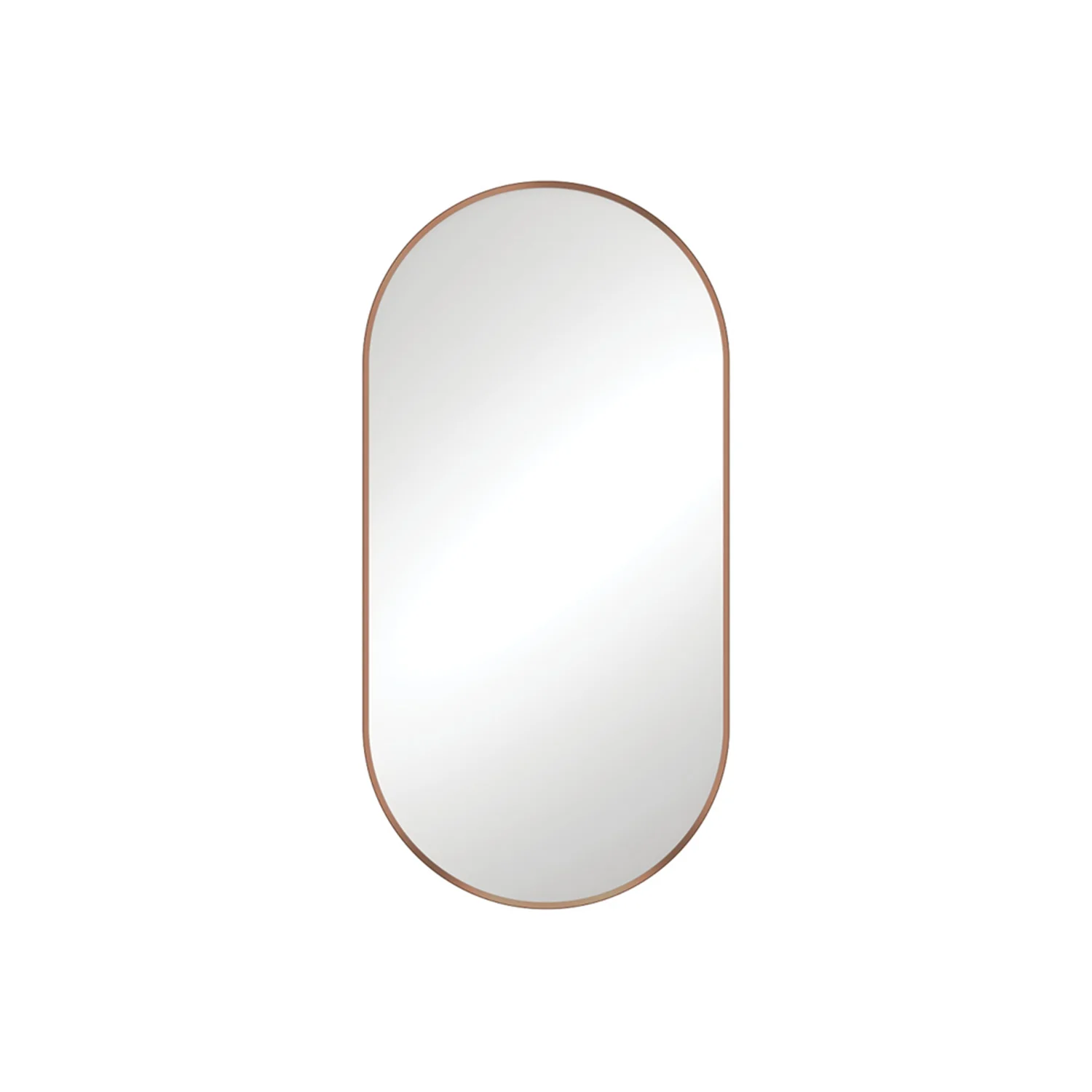 Empire Oval Pill Framed Glass Mirror