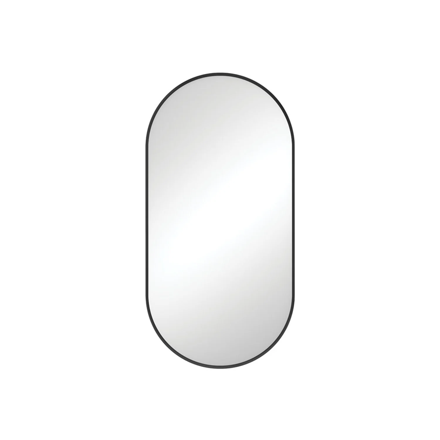 Empire Oval Pill Framed Glass Mirror - Image 2