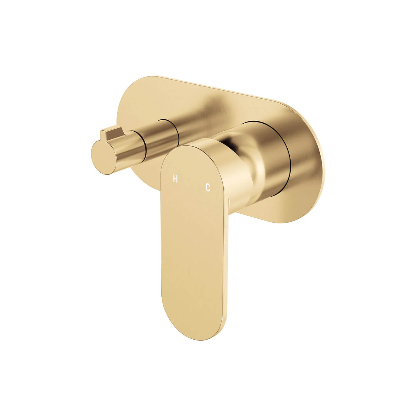 Empire Slim Horizontal Single Plate Diverter Wall Mixer - Image 5