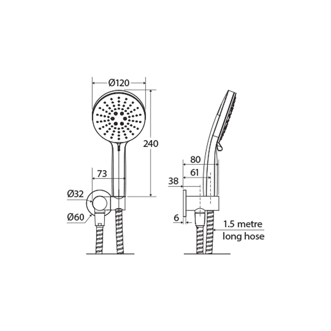 Empire Slim Shower Handset - Image 6