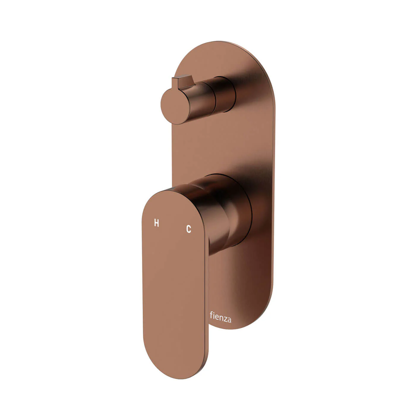 Empire Slim Single Backplate Diverter Wall Mixer - Image 2