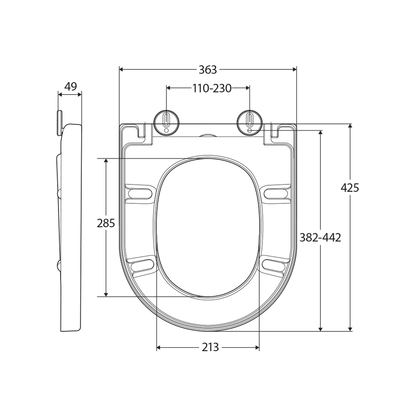 Empire Thick Toilet Seat - Image 2