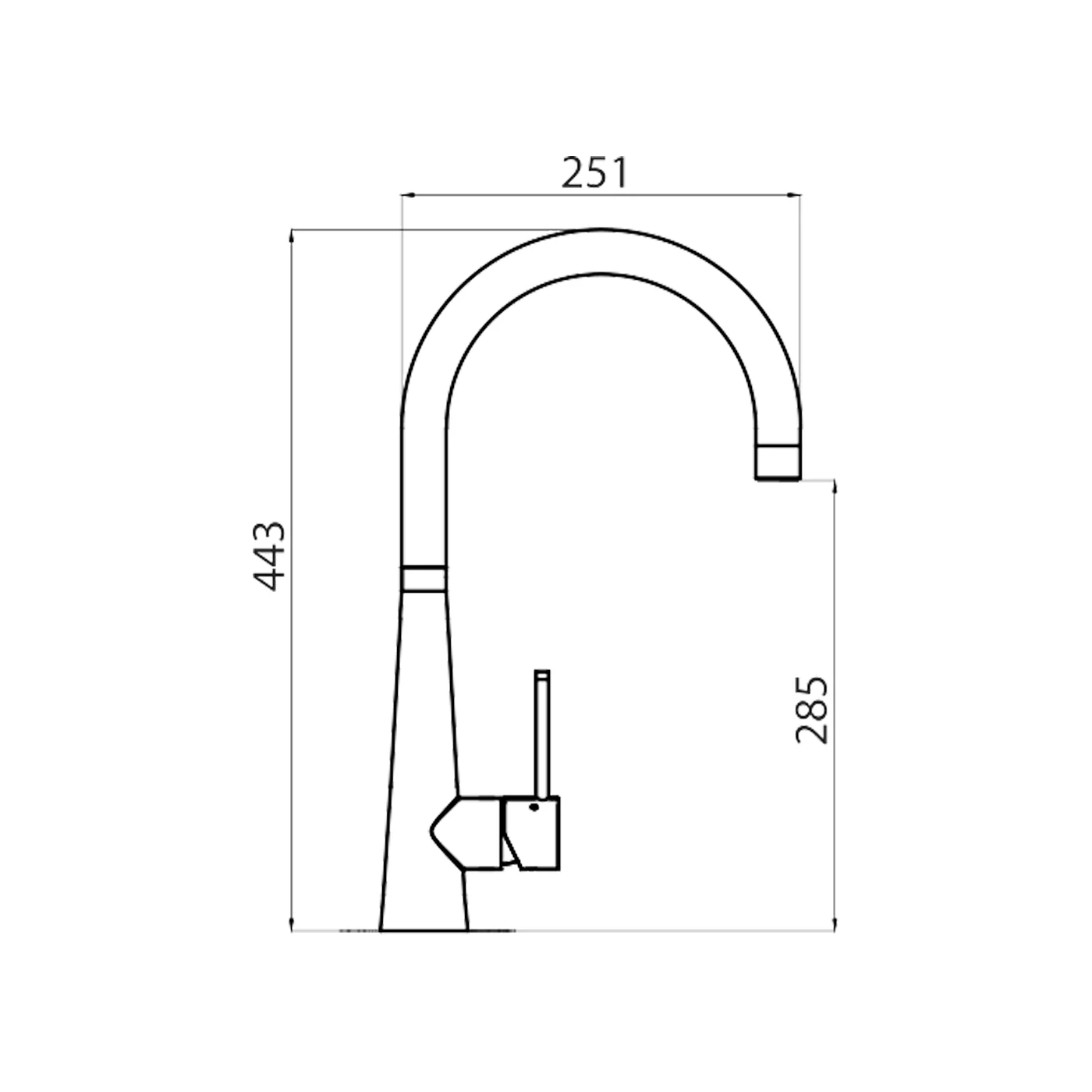 Essente Gooseneck Sink Mixer - Image 5