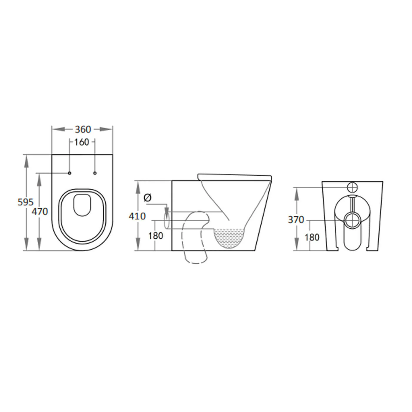 Eva Box Rim In Wall Gloss White Toilet R&T Package - Image 4