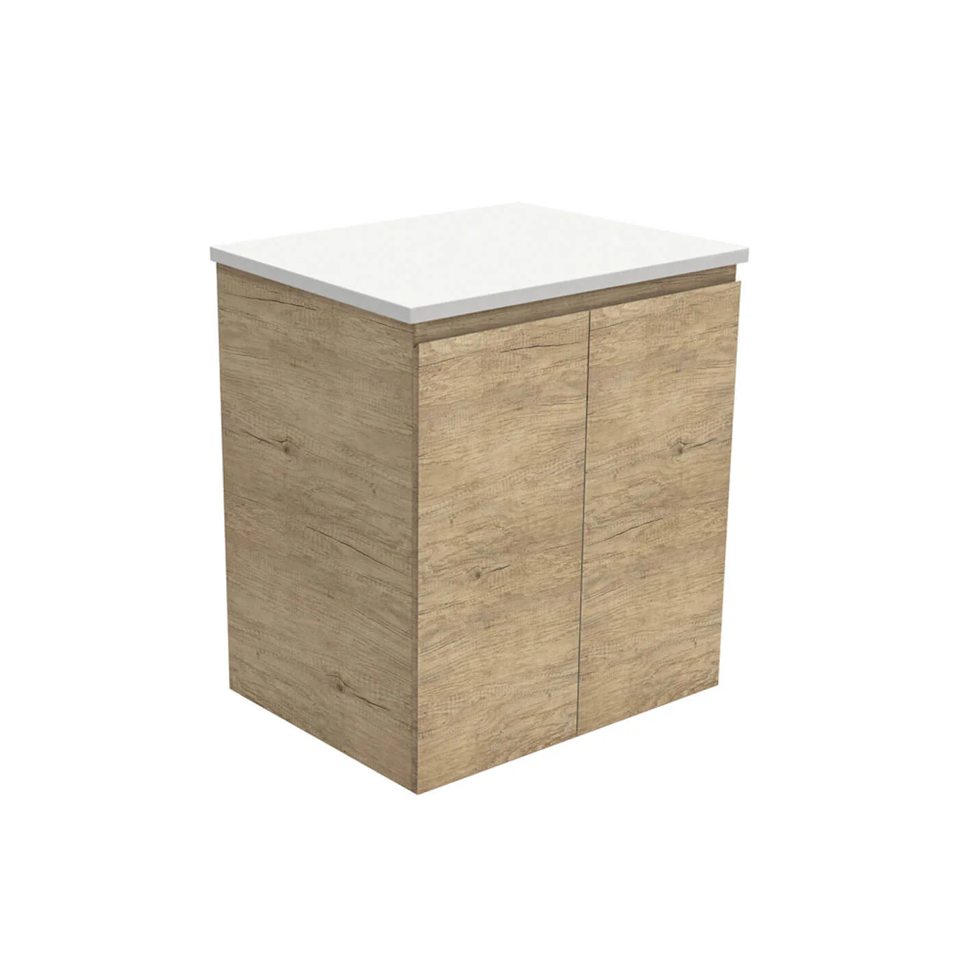 Edge Scandi Oak Wall Hung Vanity - Image 2