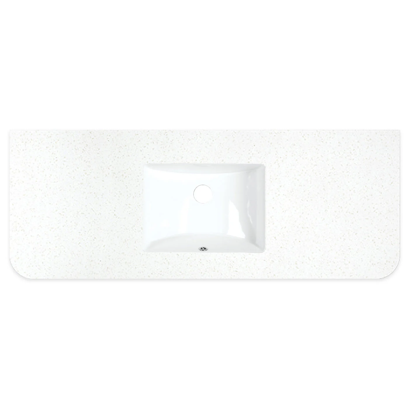 Fienza Curved Solid Surface Benchtop with Undermount Basin - Image 2