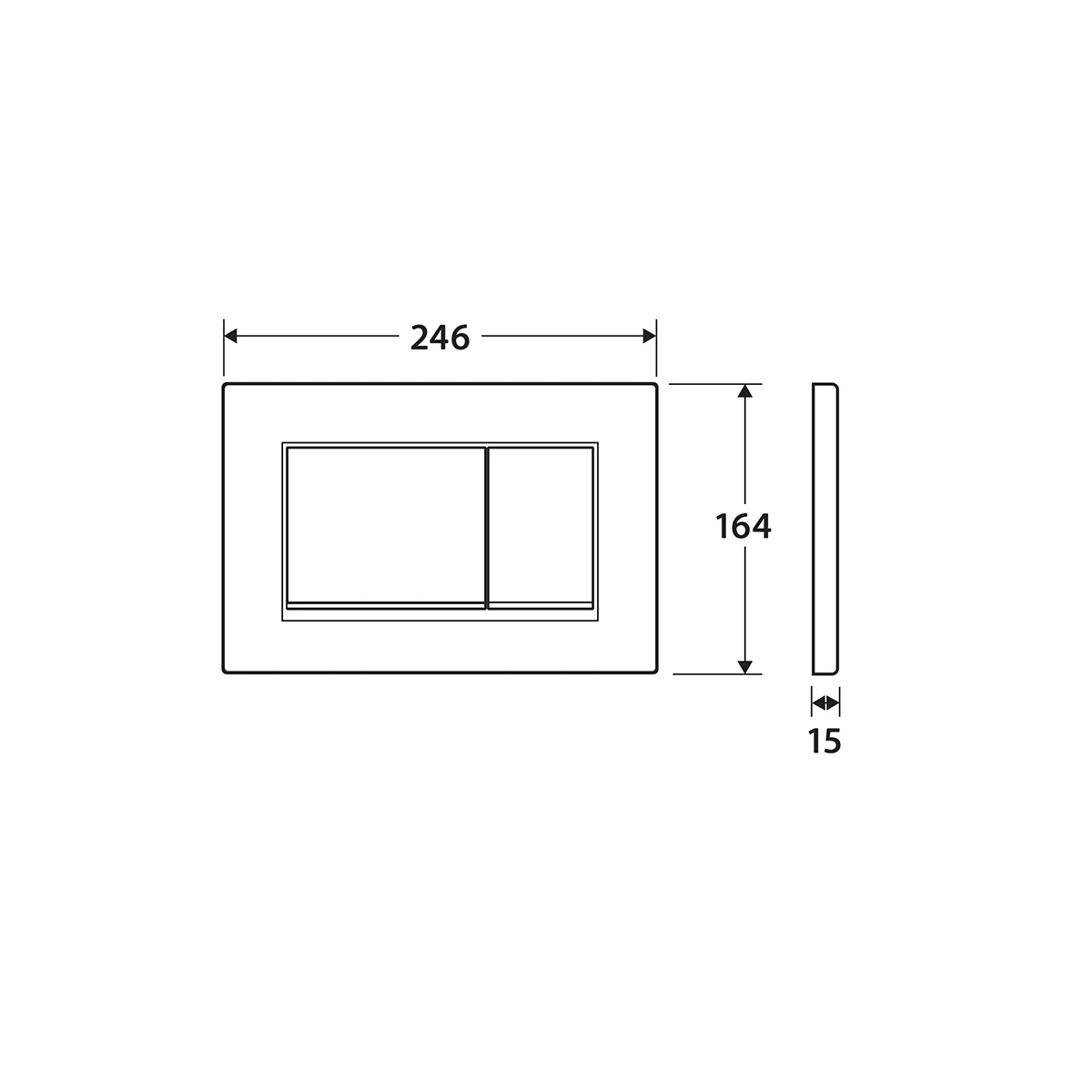 Geberit Sigma 30 Concealed In Wall Flush Plate Button - Image 9