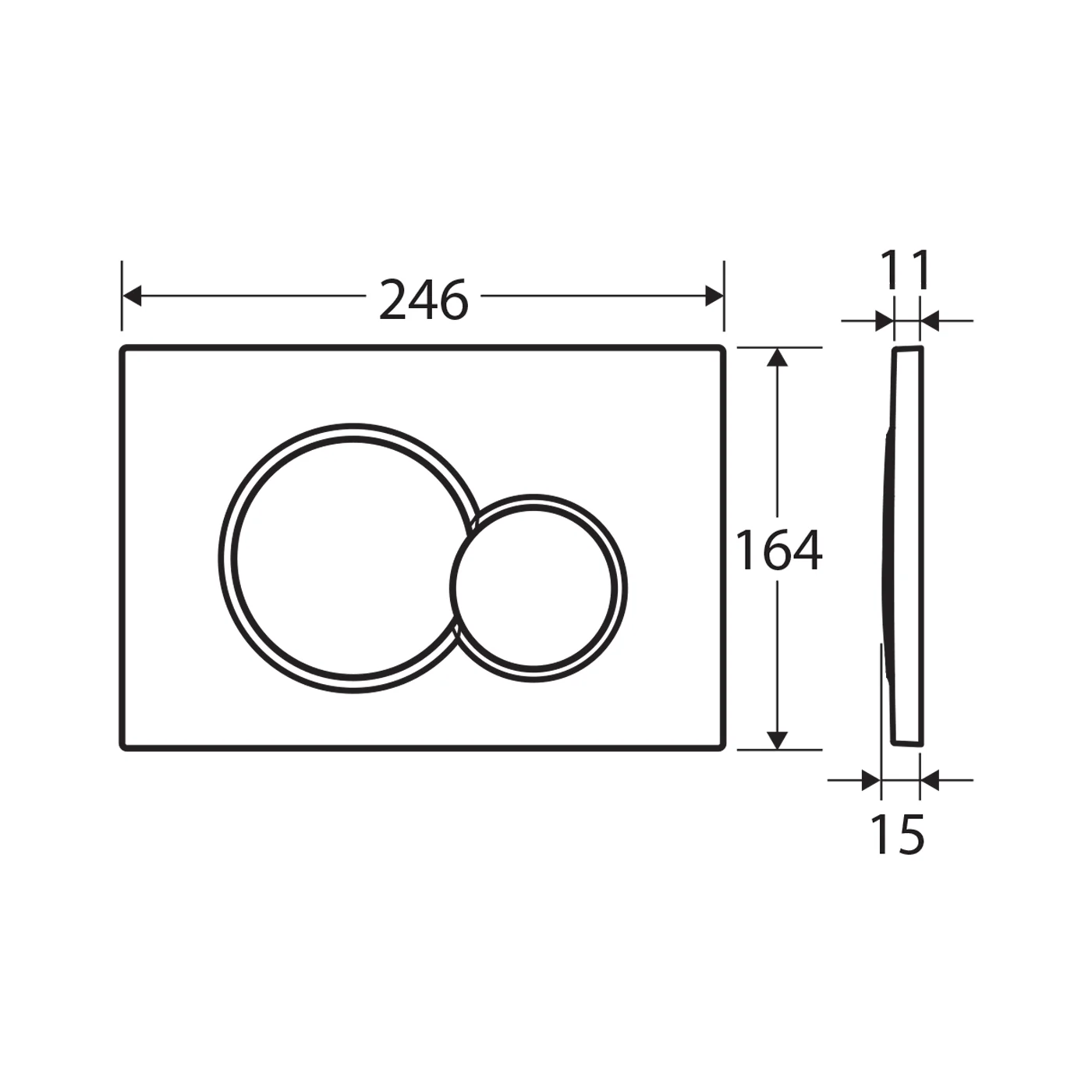 Geberit Sigma In Wall Flush Plate Button - Image 9
