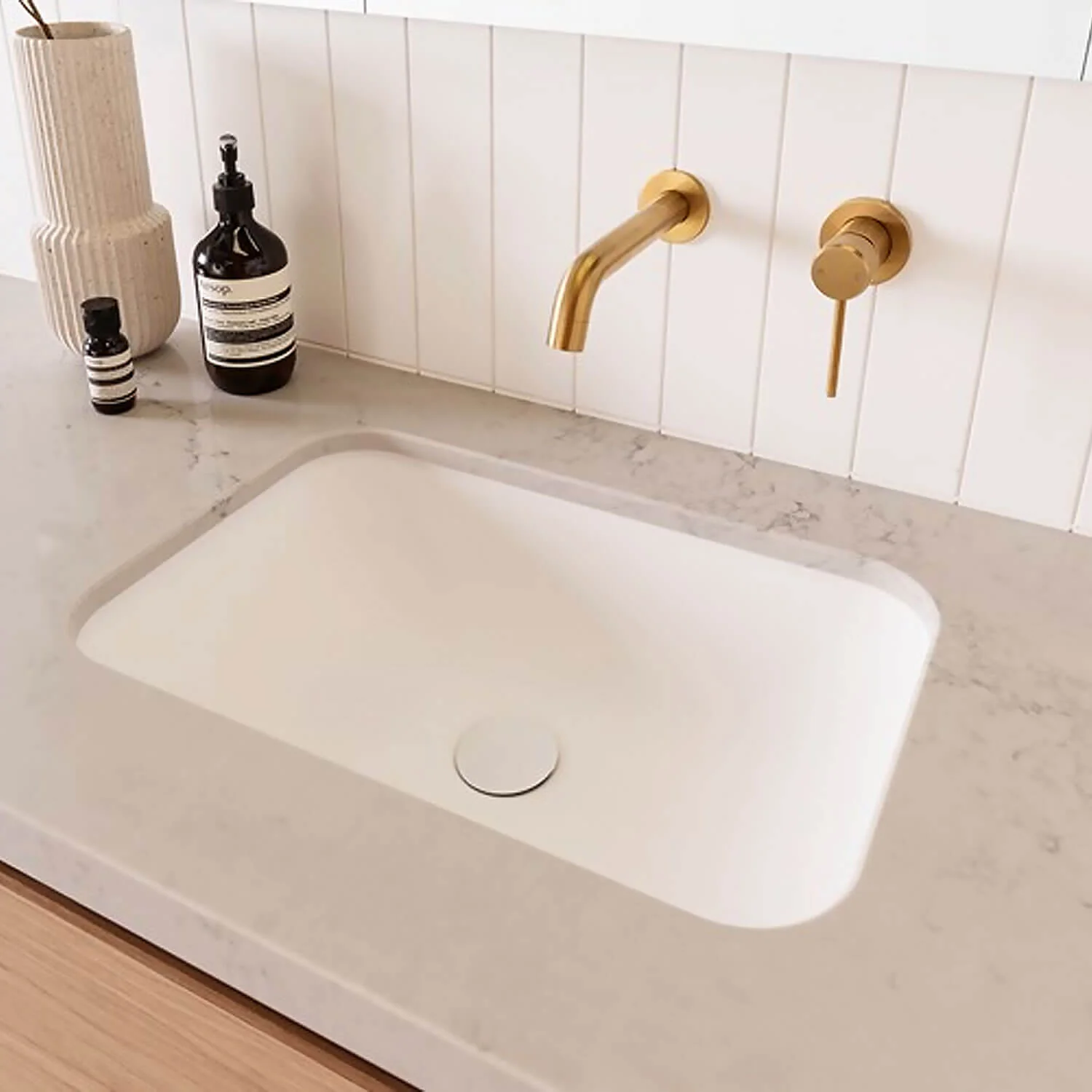 Glory Undermount Solid Surface Basin 545x355mm - Image 3