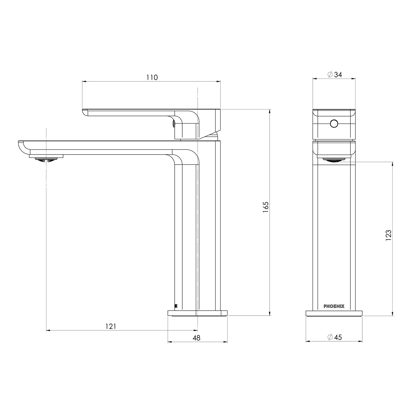 Gloss MKII Short Basin Mixer - Image 6