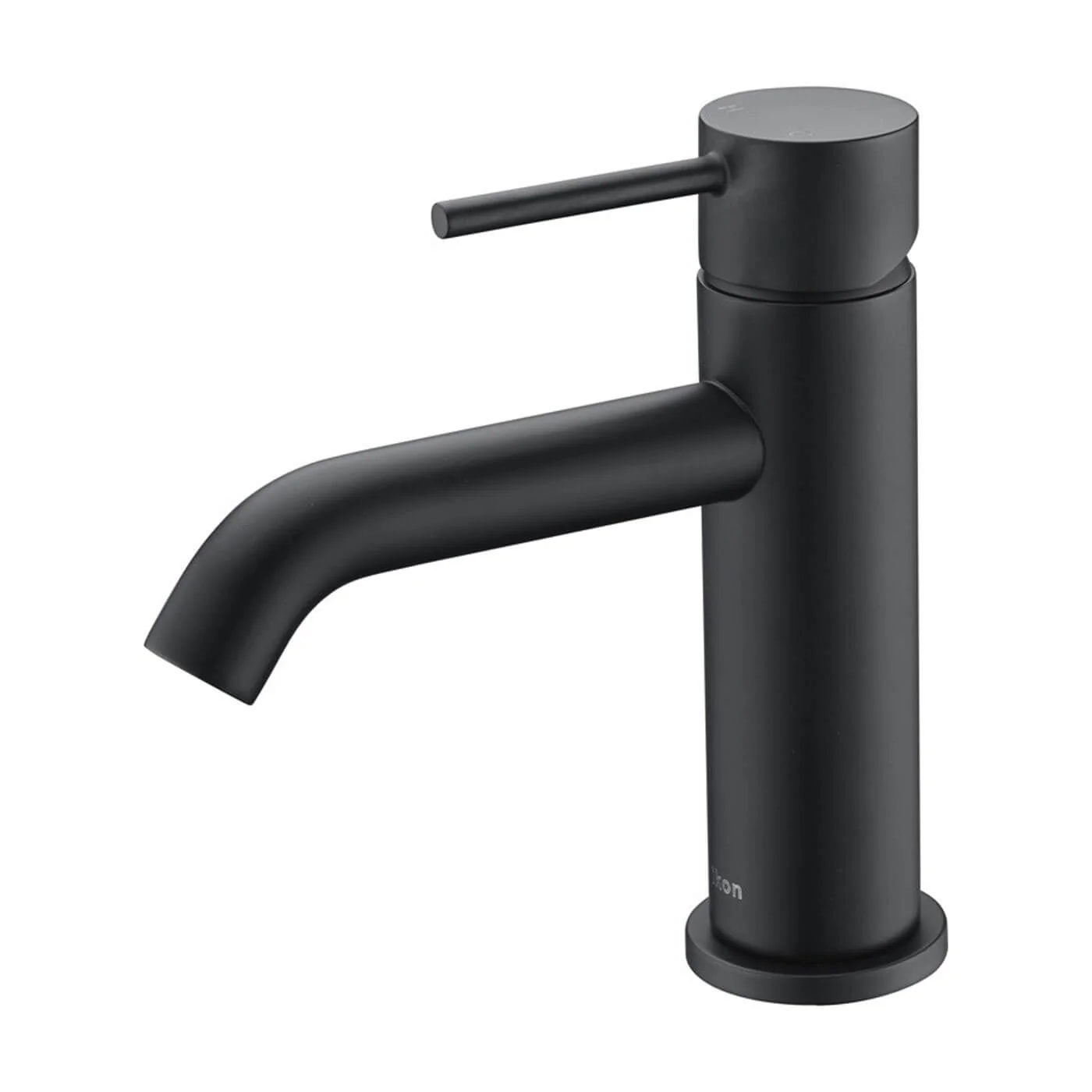 Hali Curved Pin Handle Short Basin Mixer - Image 4