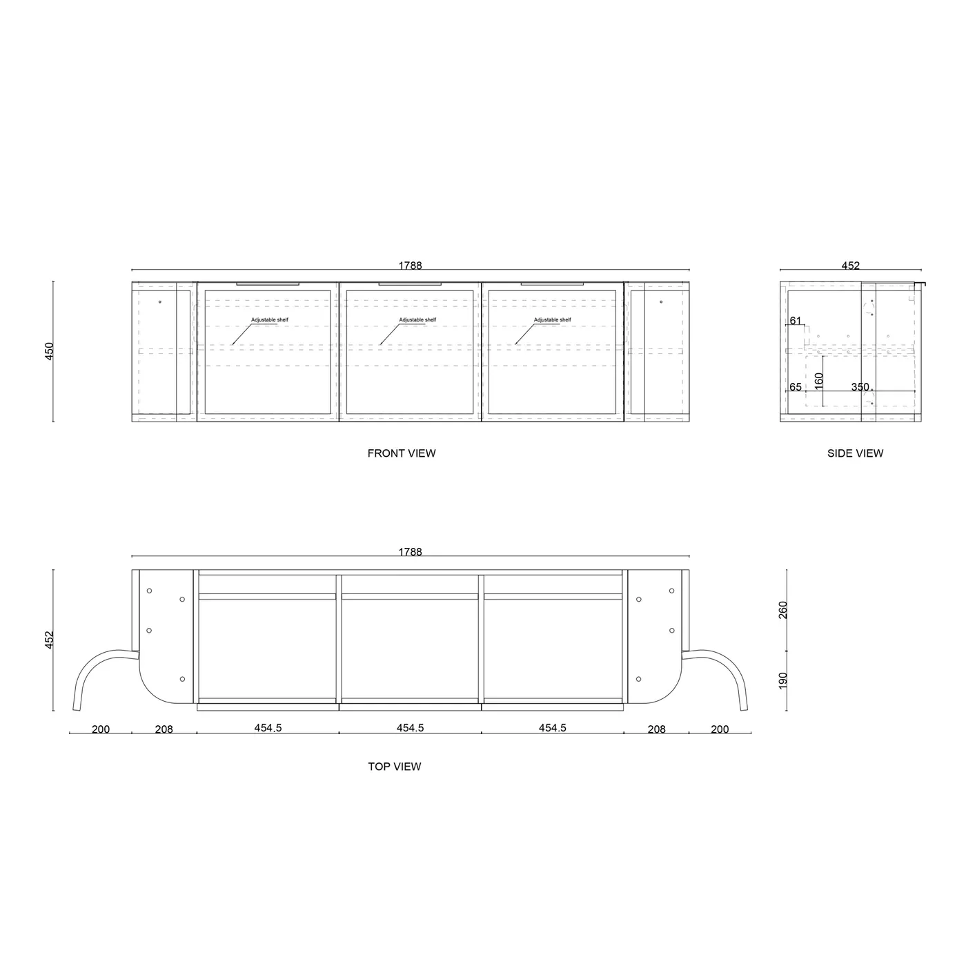 Hampshire White Curved Wall Hung Vanity - Image 14