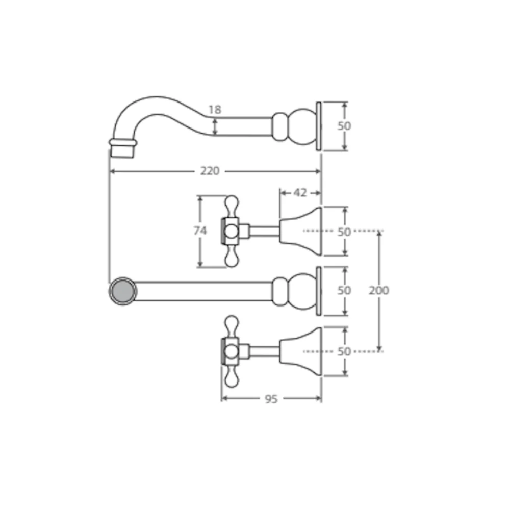 Lillian Hamptons Vintage Assembly Tap Set - Image 5