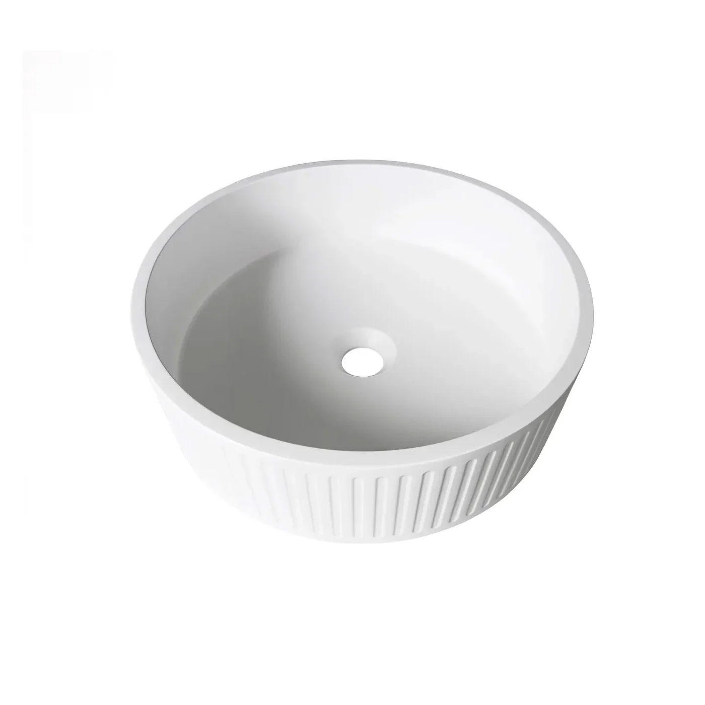 Hudson Concrete Above Counter Round Basin 400mm - Image 2