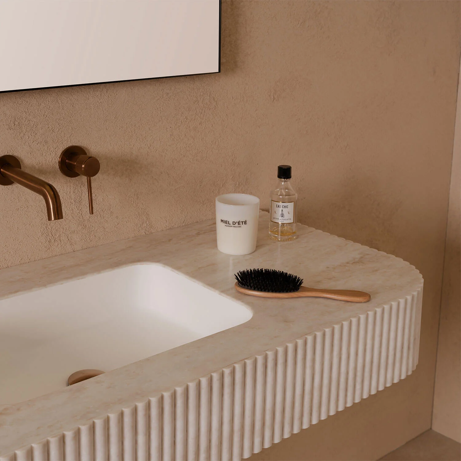 Imperial Fluted Wall Hung Stone Benchtop - Image 10