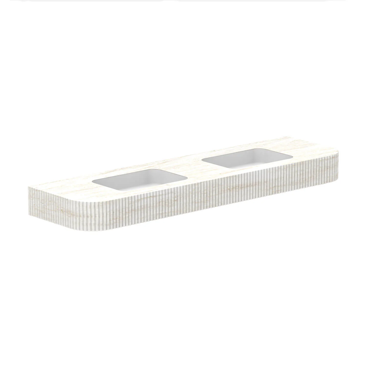 Imperial Fluted Wall Hung Stone Benchtop - Image 8
