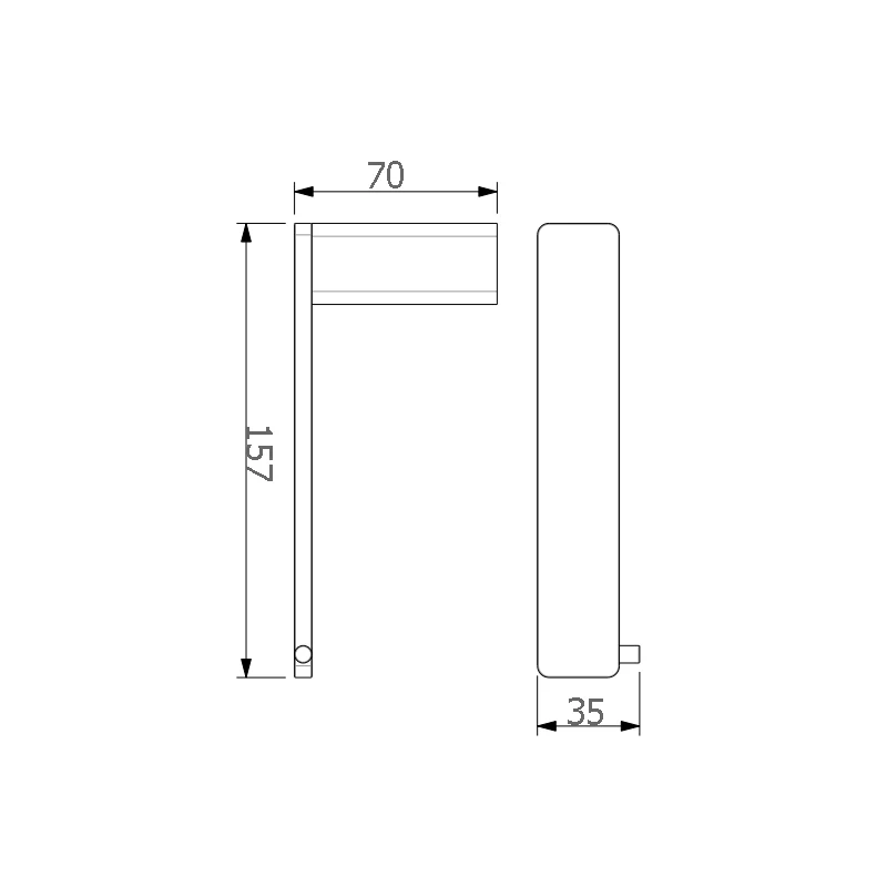 Iris Square Toilet Roll Holder 160mm - Image 6