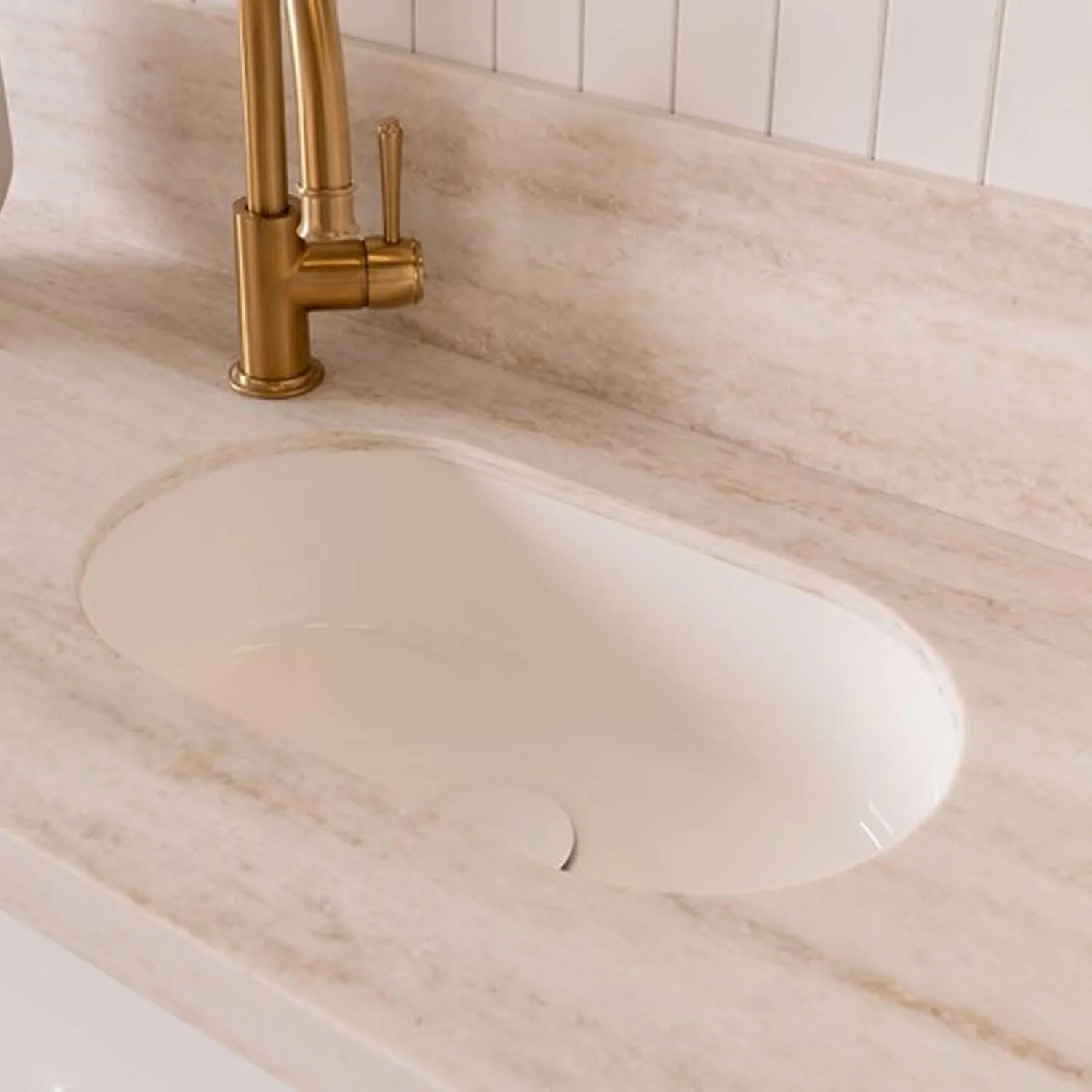 Isla Undermount Oval Solid Surface Basin 450x280mm - Image 3