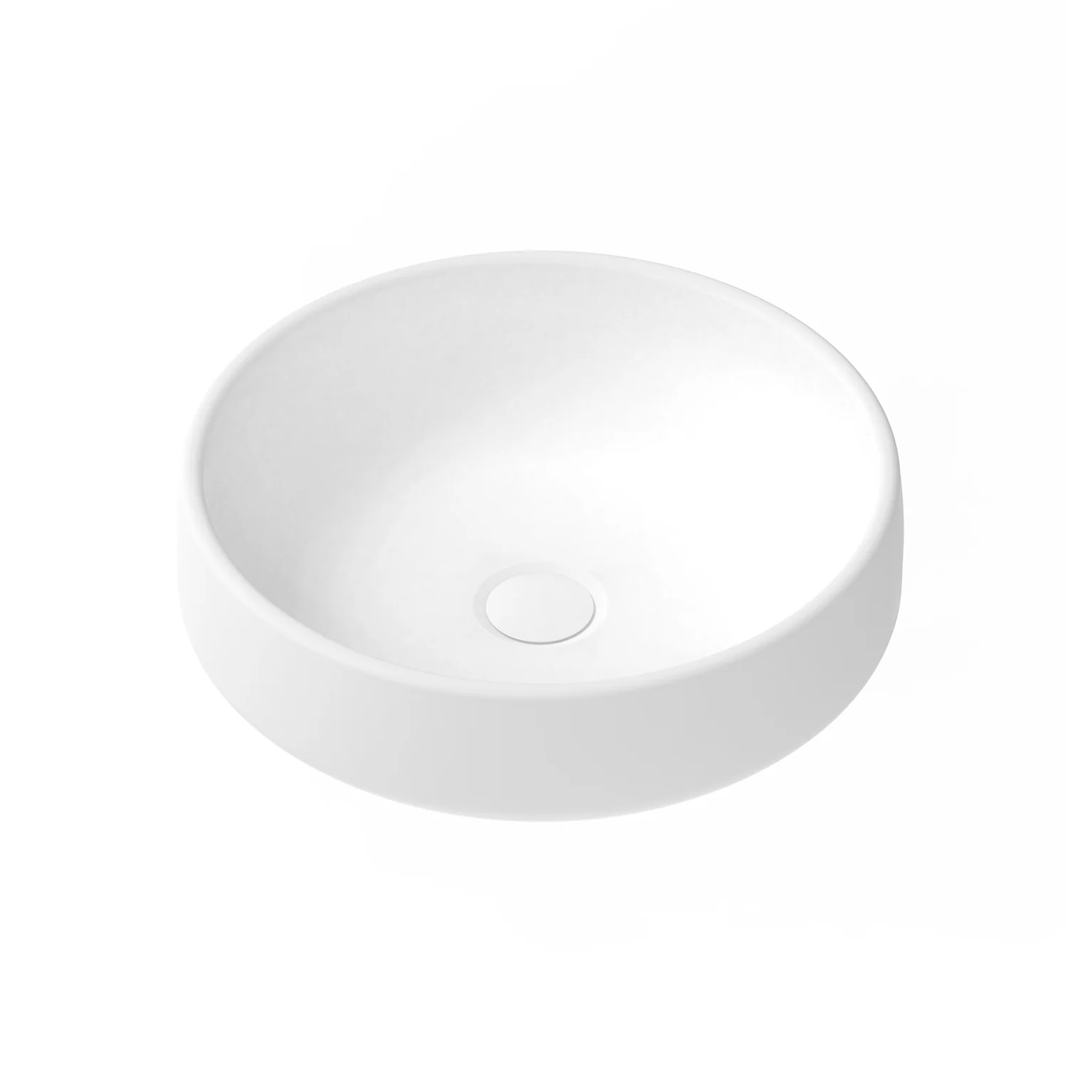 Jean Round Curved Concrete Basin 400mm - Image 4