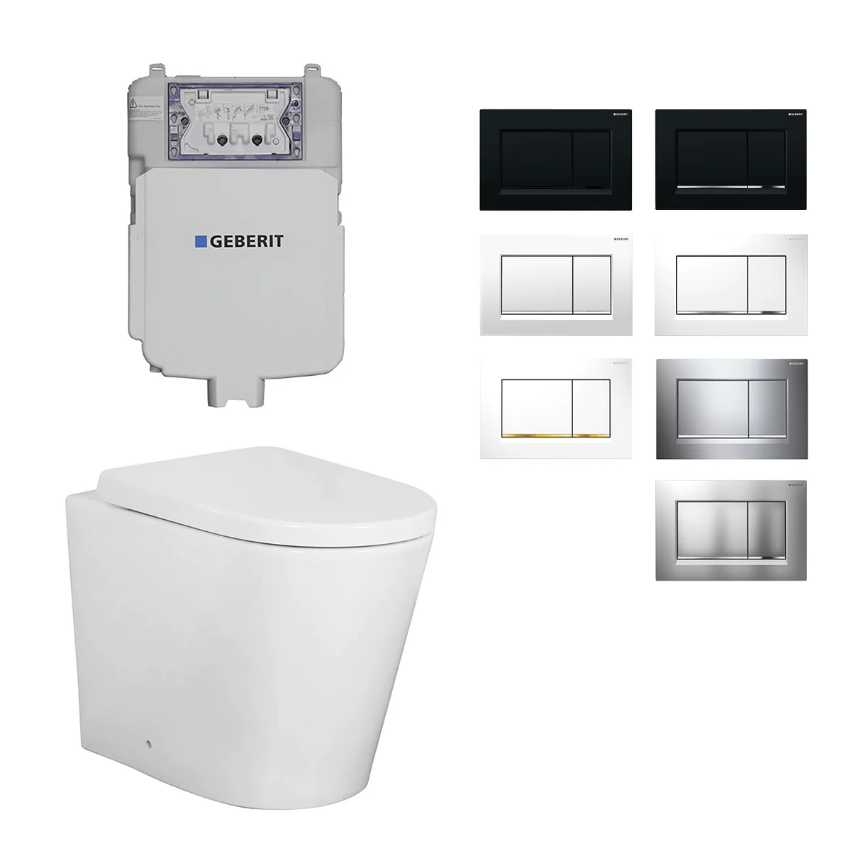 Juno In Wall Rimless Toilet Geberit Sigma 30 Package - Image 2