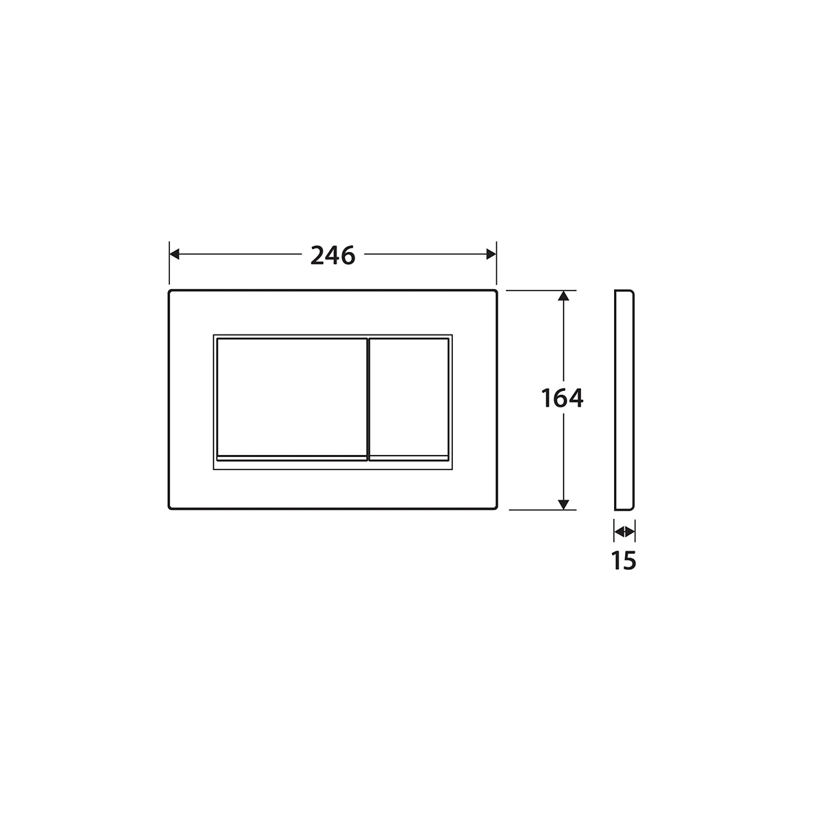 Juno In Wall Rimless Toilet Geberit Sigma 30 Package - Image 7