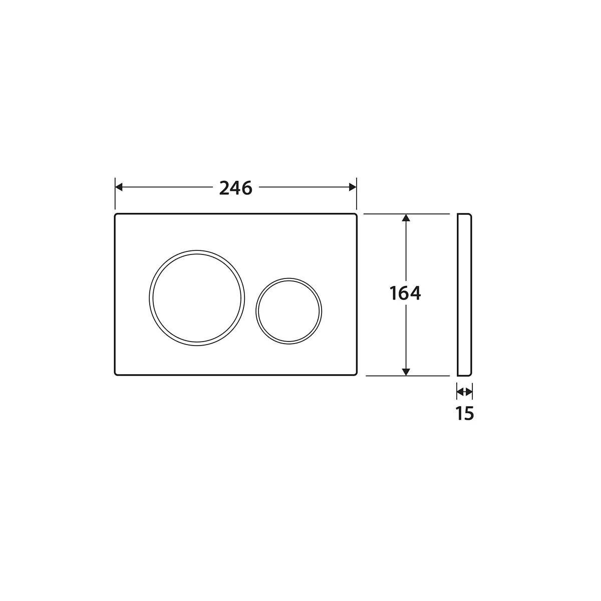 Venus Egg-Shape Cyclone Flush In Wall Toilet Geberit Sigma 20 Package - Image 7