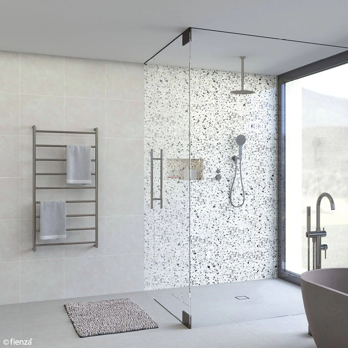 Kaya 9 Bar Heated Towel Rack 600x800mm - Image 6