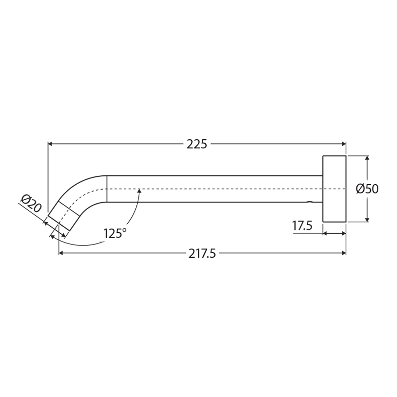 Kaya Brass Curved Outlet Spout - Image 10