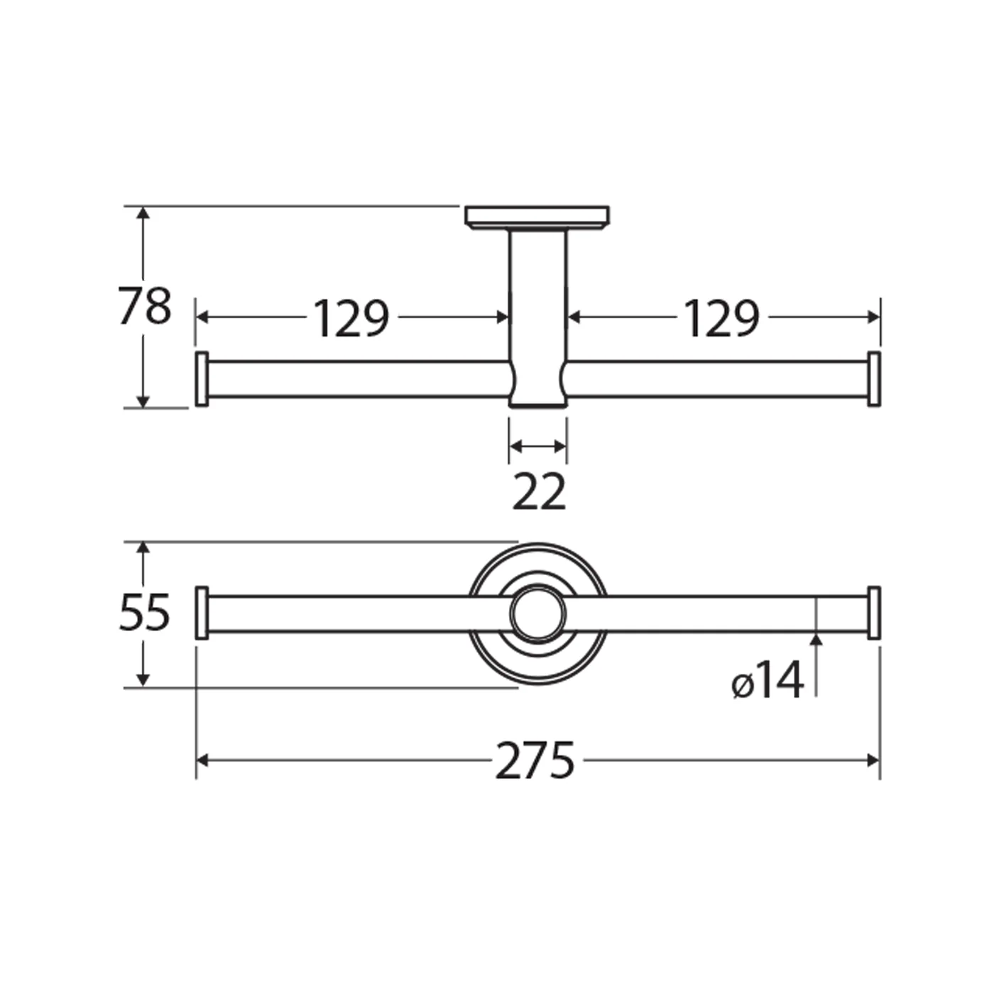 Kaya Double Toilet Roll Holder - Image 5