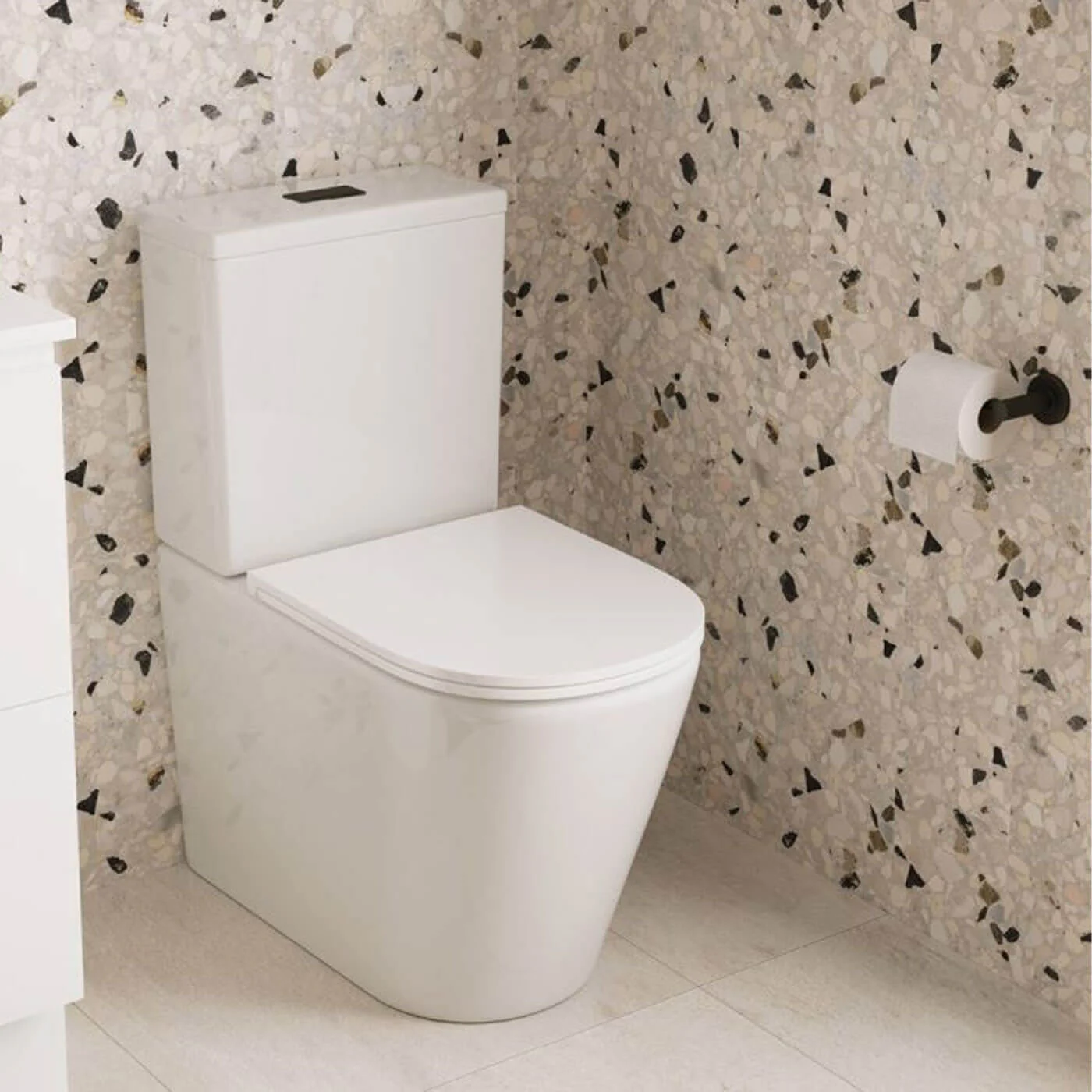Kaya Extra Height Rimless Tornado Flush Toilet - Image 3