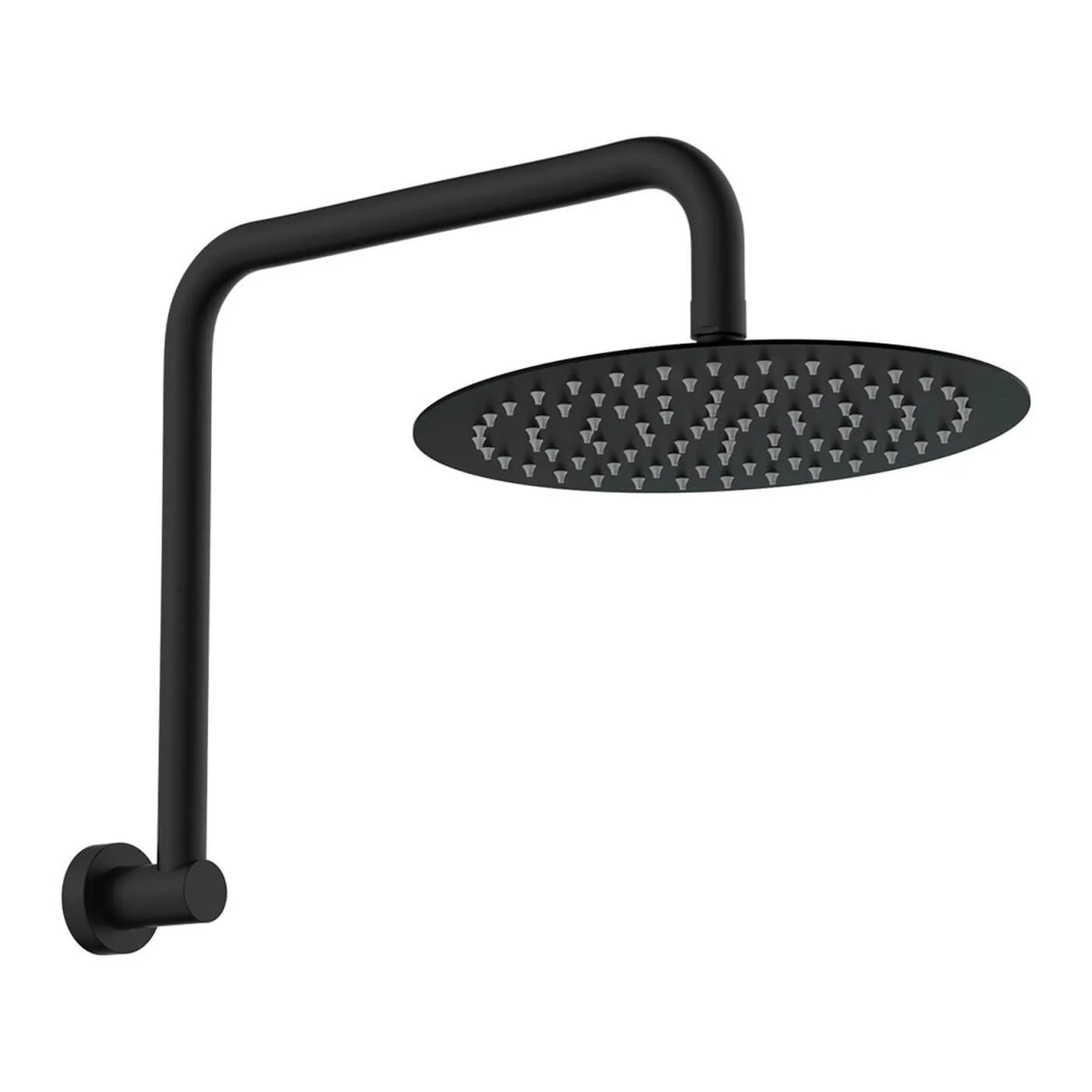 Kaya Gooseneck Shower Arm with Head Set 250mm - Image 3