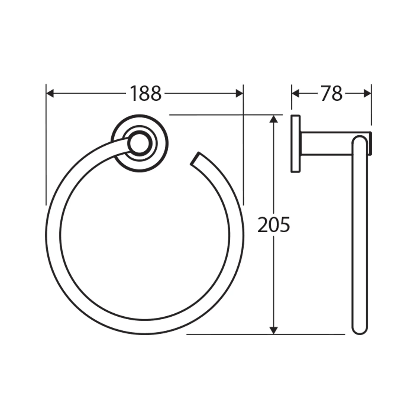 Kaya Hand Towel Holder Ring - Image 7