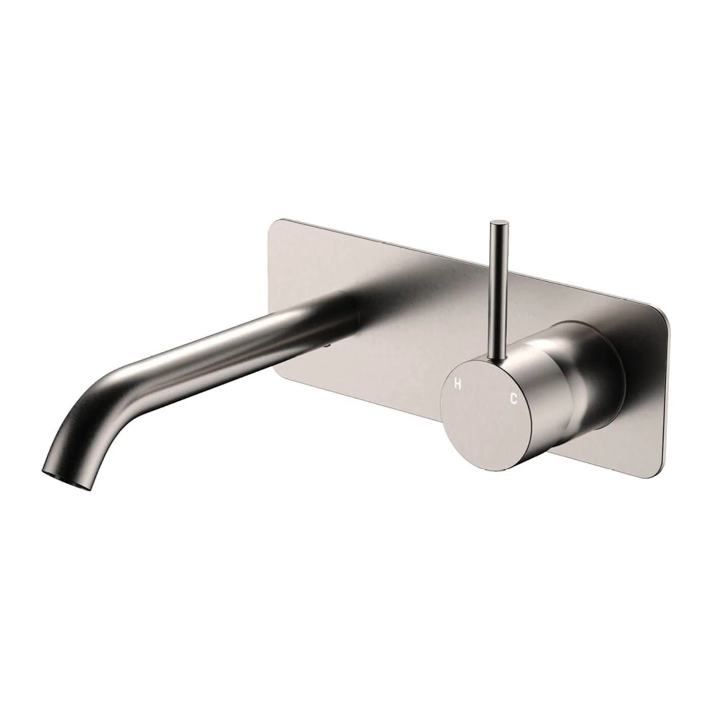 Kaya Upright Handle Wall Mixer Set with Backplate - Image 4