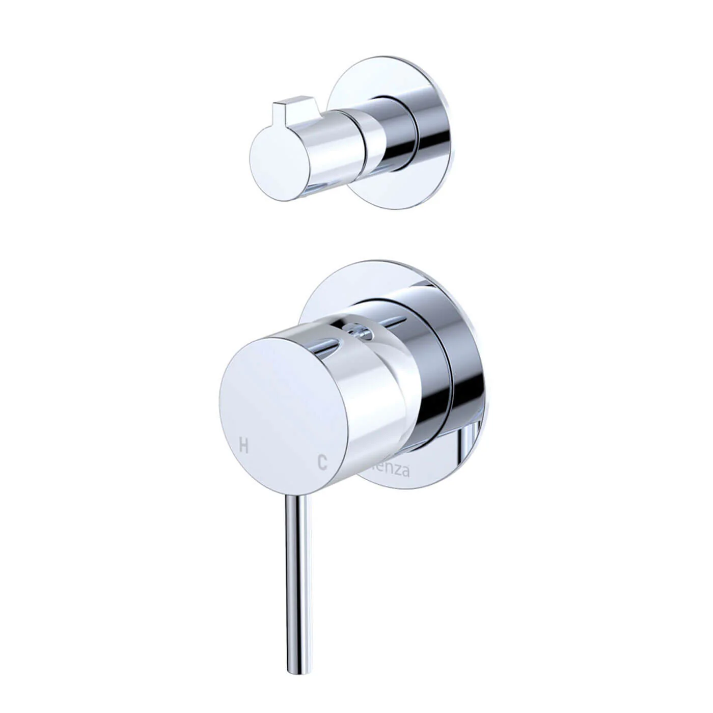 Kaya Pin Handle Diverter Shower Wall Mixer - Image 4