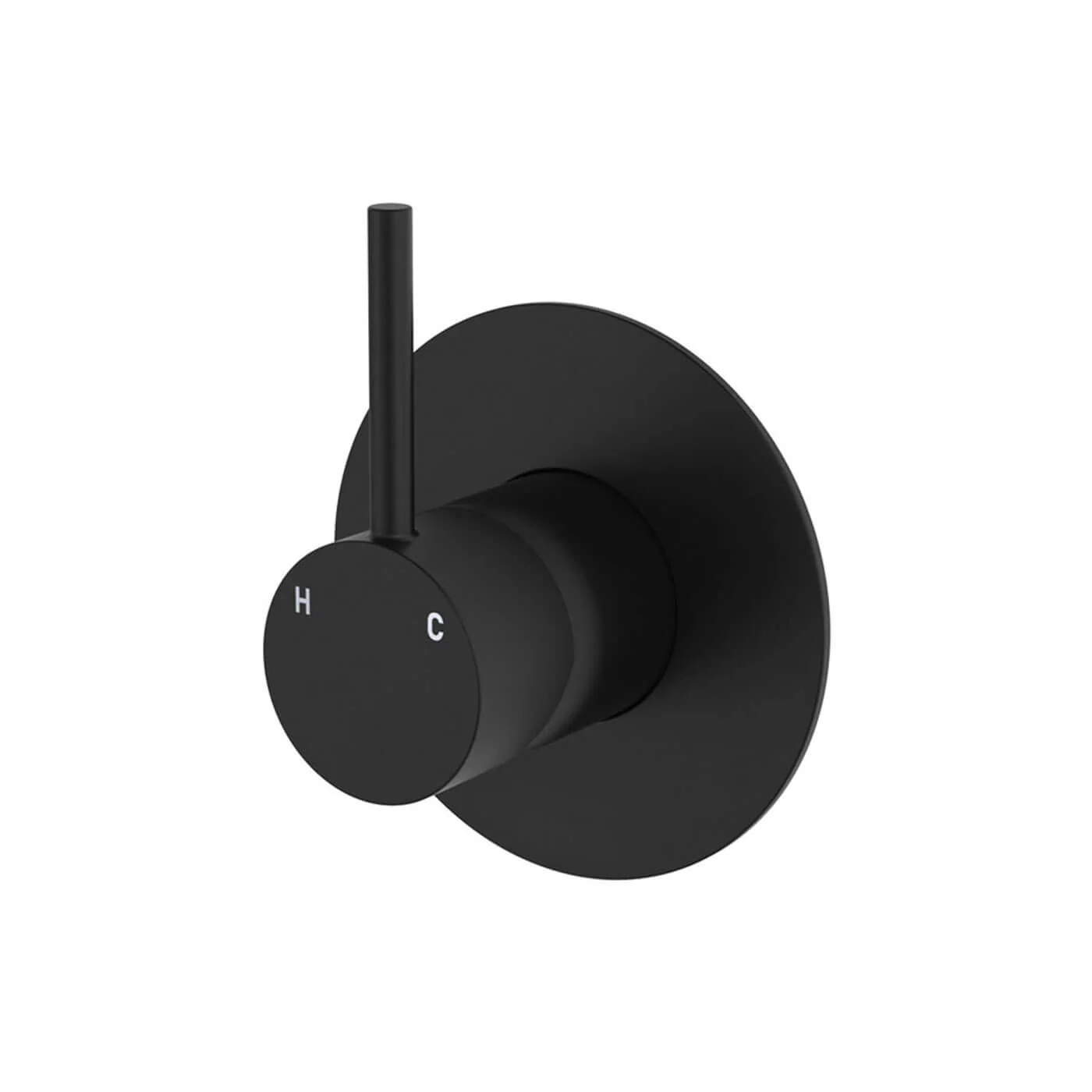 Kaya Upright Handle Shower Wall Mixer 100mm Backplate - Image 2