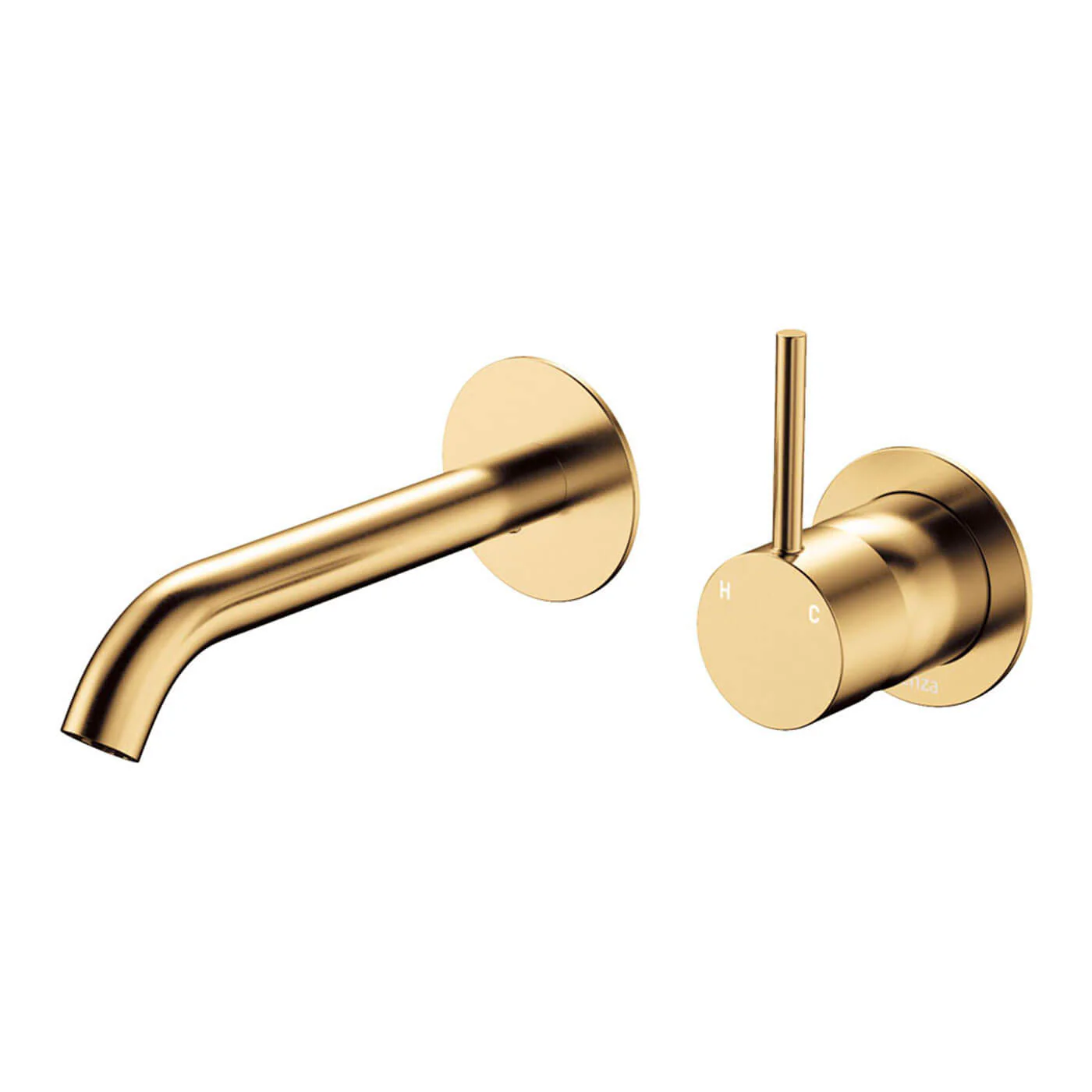 Kaya Upright Handle Wall Mixer Set with Spout - Image 5