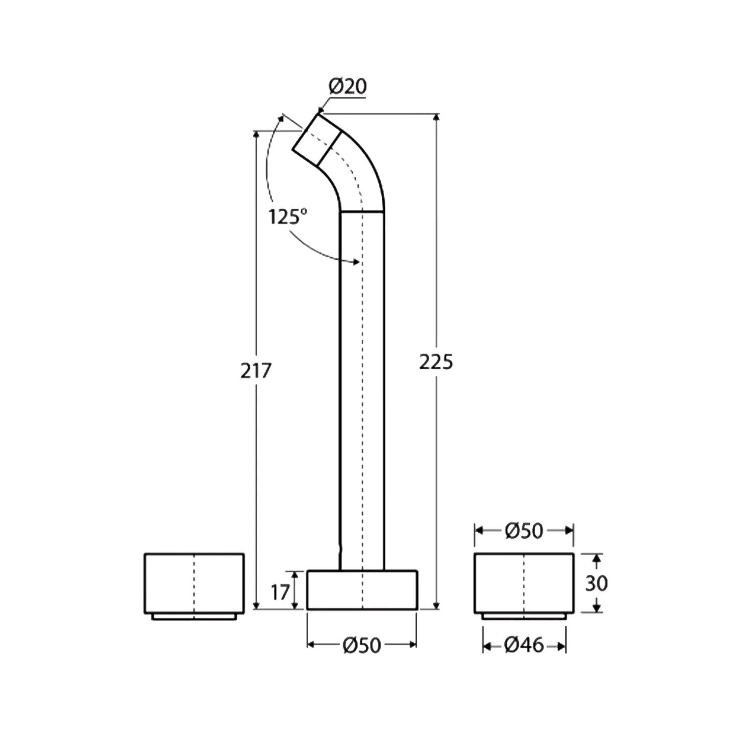Kaya Wall Spout Assembly Tap Set - Image 19