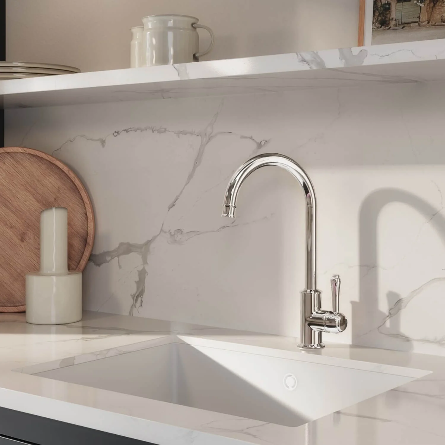 Kingsley Gooseneck Sink Mixer - Image 6