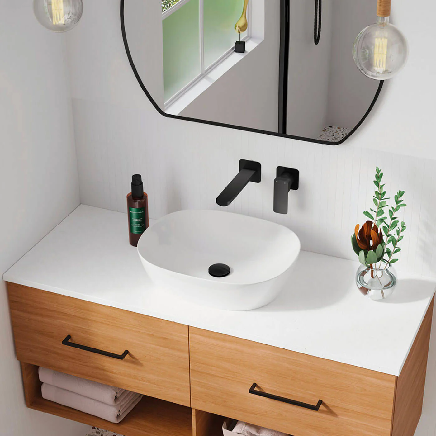 Koko Curved Above Counter Basin 465x375mm - Image 4