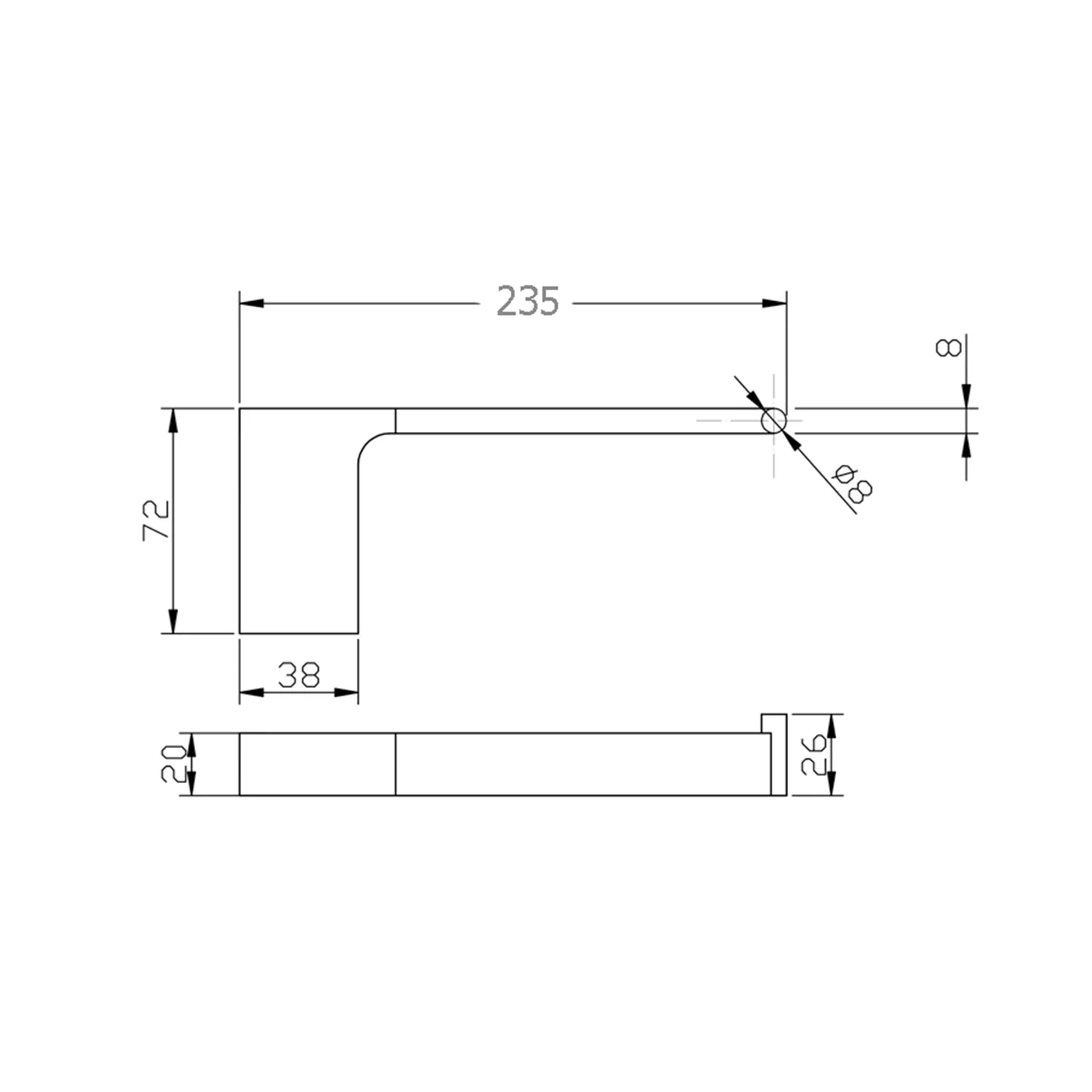Kompakt Hand Towel Holder - Image 7