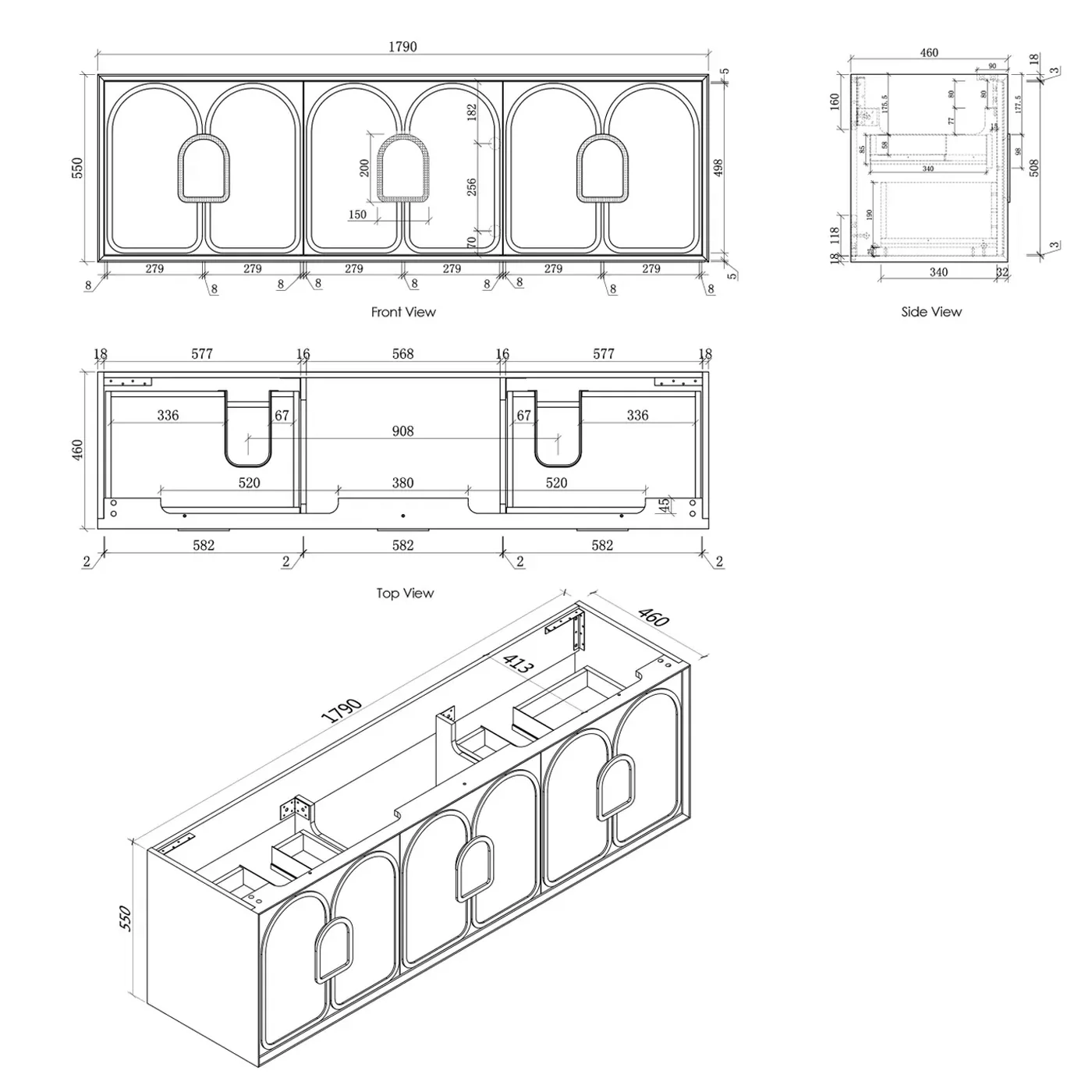 Laguna Woodland Oak Wall Hung Vanity - Image 14