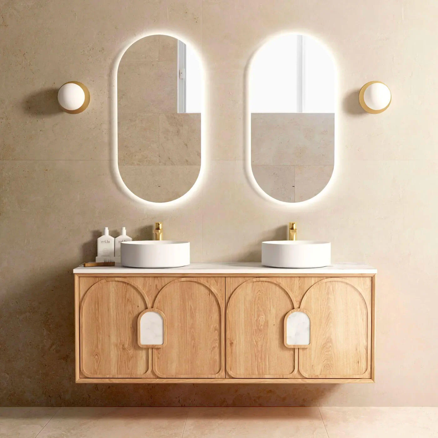 Laguna Woodland Oak Wall Hung Vanity - Image 5