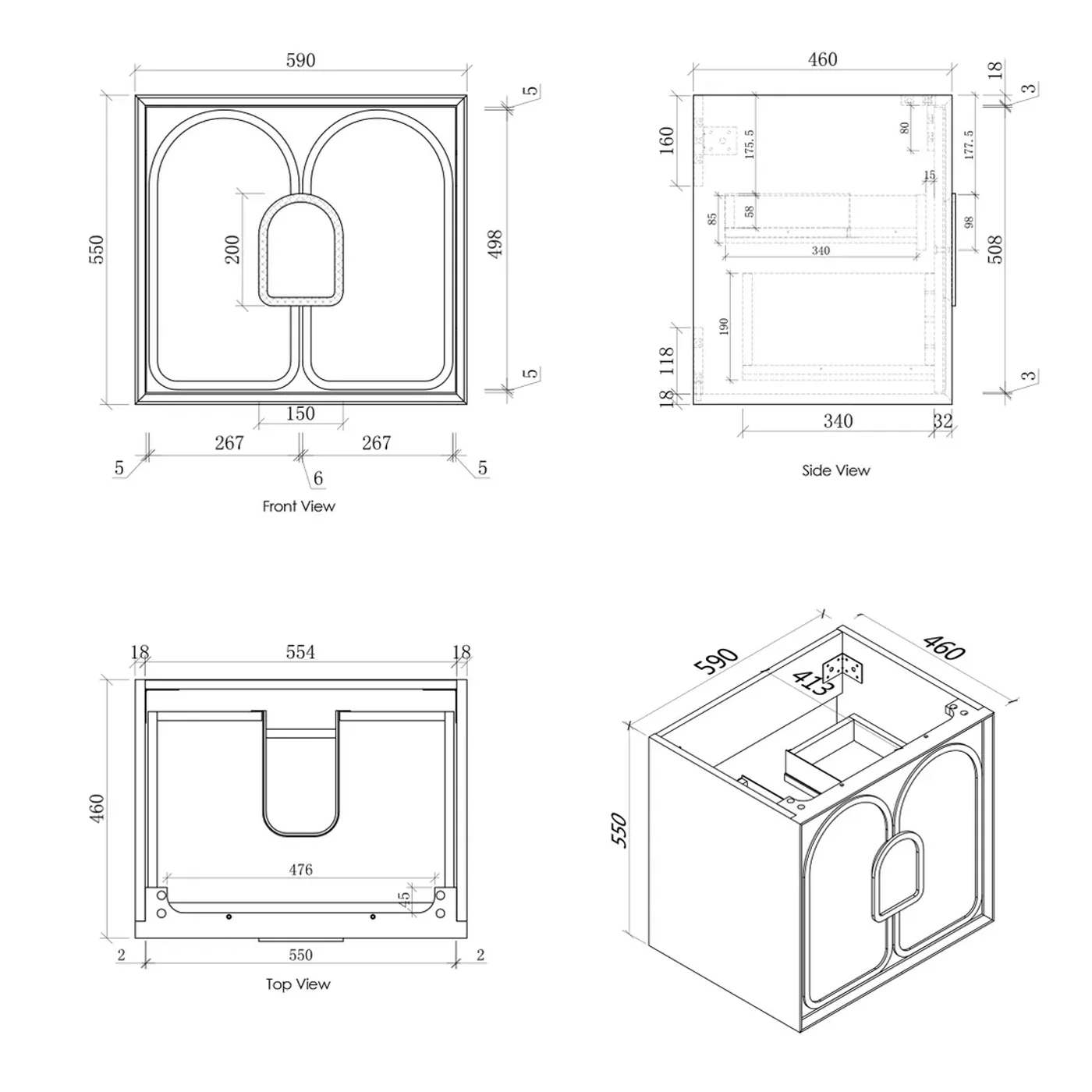 Laguna Satin White Wall Hung Vanity - Image 9