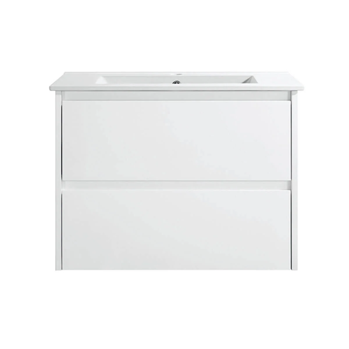 Leona White Drawers Only Wall Hung Vanity - Image 3