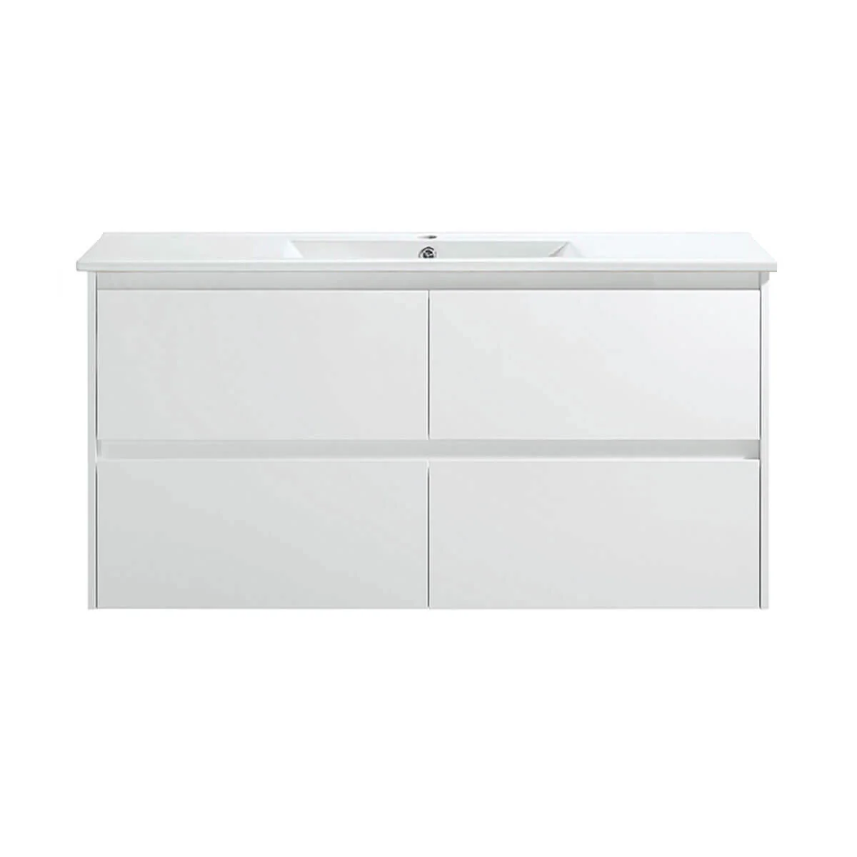 Leona White Drawers Only Wall Hung Vanity - Image 4